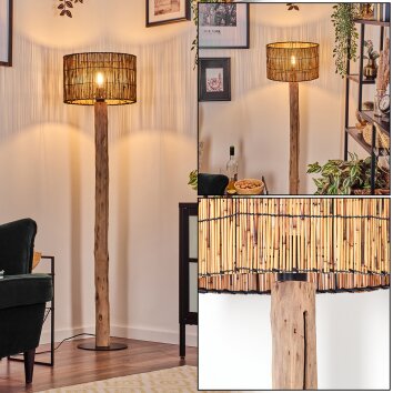 Cando Staande lamp Natuurlijke kleuren, Zwart, 1-licht