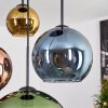 Koyoto Hanglamp, Kogellampje, Hanglamp Blauw, Goud, Groen, Koperkleurig, 4-lichts