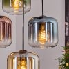 Lauden Hanglamp, Kogellampje, Hanglamp Amber, Blauw, Groen, Duidelijk, Koperkleurig, 4-lichts