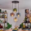 Lauden Hanglamp, Kogellampje, Hanglamp Amber, Blauw, Groen, Duidelijk, Koperkleurig, 4-lichts