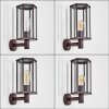Monfanim Wandlamp voor buiten, Wandlamp Roest, 1-licht