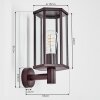 Monfanim Wandlamp voor buiten, Wandlamp Roest, 1-licht