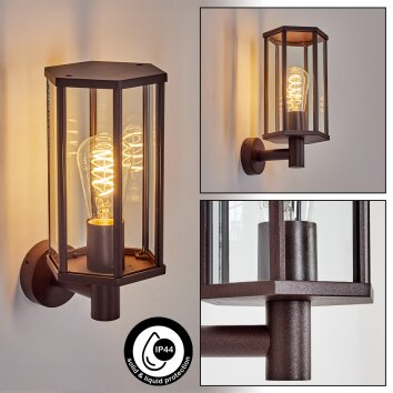 Monfanim Wandlamp voor buiten, Wandlamp Roest, 1-licht