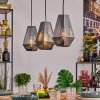Duren Hanglamp, Hanglamp Zwart, 3-lichts