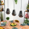 Duren Hanglamp, Hanglamp Zwart, 3-lichts
