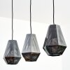 Duren Hanglamp, Hanglamp Zwart, 3-lichts
