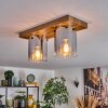 Donar Plafondlamp houtlook, 2-lichts