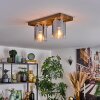 Donar Plafondlamp houtlook, 2-lichts