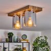 Donar Plafondlamp houtlook, 2-lichts