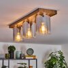 Donar Plafondlamp houtlook, 3-lichts