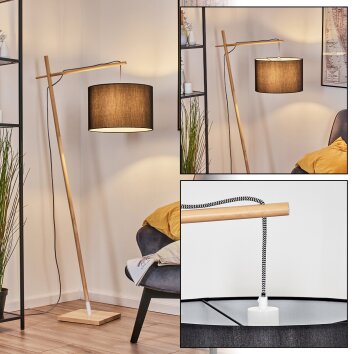 Soungou Staande lamp Natuurlijke kleuren, Wit, 1-licht