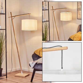 Soungou Staande lamp Natuurlijke kleuren, Wit, 1-licht