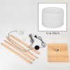 Bassagoda Staande lamp Natuurlijke kleuren, Wit, 1-licht