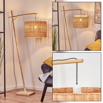 Cavaca Staande lamp Natuurlijke kleuren, Wit, 1-licht