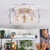 Orlin Plafondlamp Zandkleurig, 3-lichts