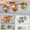 Chehalis Plafondlamp, Kogellampje Blauw, Chroom, Groen, Duidelijk, Koperkleurig, Rookkleurig, 5-lichts