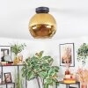 Koyoto Plafondlamp, Kogellampje Goud, 1-licht