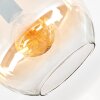 Koyoto Plafondlamp, Kogellampje Amber, Duidelijk, 1-licht