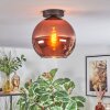 Koyoto Plafondlamp, Kogellampje Koperkleurig, 1-licht