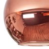 Koyoto Plafondlamp, Kogellampje Koperkleurig, 1-licht