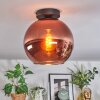 Koyoto Plafondlamp, Kogellampje Koperkleurig, 1-licht