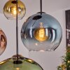 Koyoto Hanglamp, Kogellampje, Hanglamp 35 cm Blauw, Goud, Groen, Duidelijk, Koperkleurig, 4-lichts