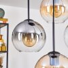Koyoto Hanglamp, Kogellampje, Hanglamp Amber, Duidelijk, Rookkleurig, 4-lichts