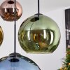Koyoto Hanglamp, Kogellampje, Hanglamp 35 cm Blauw, Goud, Groen, Koperkleurig, 4-lichts
