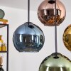 Koyoto Hanglamp, Kogellampje, Hanglamp Blauw, Goud, Groen, Koperkleurig, 4-lichts