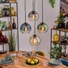 Koyoto Hanglamp, Kogellampje, Hanglamp Amber, Blauw, Groen, Duidelijk, Rookkleurig, 4-lichts