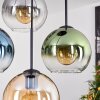 Koyoto Hanglamp, Kogellampje, Hanglamp Amber, Blauw, Groen, Duidelijk, Rookkleurig, 4-lichts