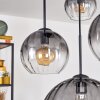 Koyoto Hanglamp, Kogellampje, Hanglamp 30 cm Duidelijk, Rookkleurig, 4-lichts