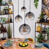 Koyoto Hanglamp, Kogellampje, Hanglamp 30 cm Duidelijk, Rookkleurig, 4-lichts