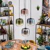 Lauden Hanglamp, Kogellampje, Hanglamp Blauw, Groen, Duidelijk, Koperkleurig, Rookkleurig, 4-lichts