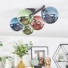 Chehalis Plafondlamp, Kogellampje Blauw, Groen, Koperkleurig, 5-lichts