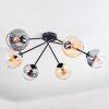 Koyoto Plafondlamp, Kogellampje 77.5 cm Amber, Duidelijk, Rookkleurig, 6-lichts