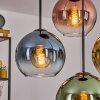 Koyoto Hanglamp, Kogellampje, Hanglamp Blauw, Goud, Groen, Duidelijk, Koperkleurig, 4-lichts