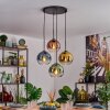 Koyoto Hanglamp, Kogellampje, Hanglamp Blauw, Goud, Groen, Duidelijk, Koperkleurig, 4-lichts
