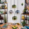 Lauden Hanglamp, Kogellampje, Hanglamp Blauw, Groen, Duidelijk, Rookkleurig, 4-lichts
