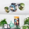 Gastor Plafondlamp, Kogellampje Blauw, Chroom, Groen, Duidelijk, Rookkleurig, 4-lichts