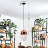 Koyoto Hanglamp, Kogellampje, Hanglamp Duidelijk, Koperkleurig, 1-licht