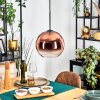 Koyoto Hanglamp, Kogellampje, Hanglamp Duidelijk, Koperkleurig, 1-licht