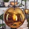 Koyoto Hanglamp, Kogellampje, Hanglamp Goud, 1-licht
