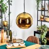 Koyoto Hanglamp, Kogellampje, Hanglamp Goud, 1-licht