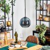 Koyoto Hanglamp, Kogellampje, Hanglamp Blauw, 1-licht