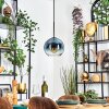 Koyoto Hanglamp, Kogellampje, Hanglamp Blauw, Duidelijk, 1-licht