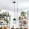 Koyoto Hanglamp, Kogellampje, Hanglamp Blauw, Duidelijk, 1-licht