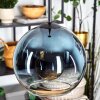 Koyoto Hanglamp, Kogellampje, Hanglamp Blauw, Duidelijk, 1-licht