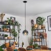 Koyoto Hanglamp, Kogellampje, Hanglamp Blauw, Duidelijk, 1-licht