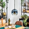 Koyoto Hanglamp, Kogellampje, Hanglamp Blauw, Duidelijk, 1-licht